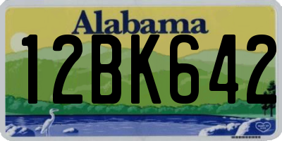 AL license plate 12BK642