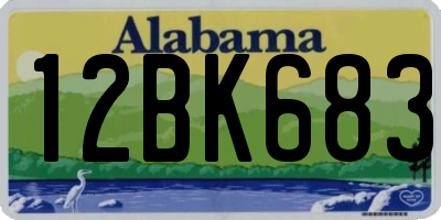 AL license plate 12BK683