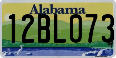 AL license plate 12BL073