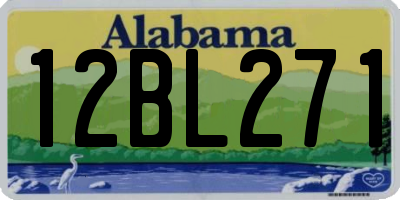 AL license plate 12BL271