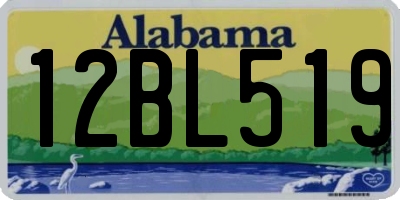 AL license plate 12BL519