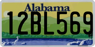 AL license plate 12BL569