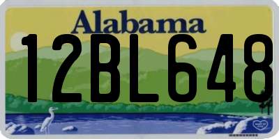 AL license plate 12BL648