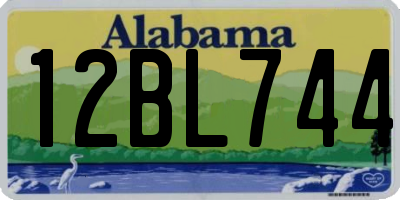 AL license plate 12BL744
