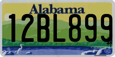 AL license plate 12BL899