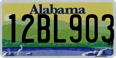 AL license plate 12BL903