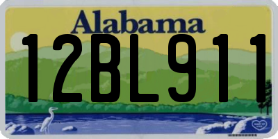 AL license plate 12BL911