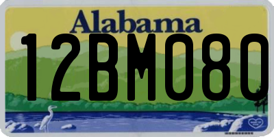 AL license plate 12BM080