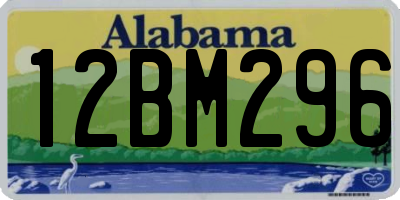 AL license plate 12BM296