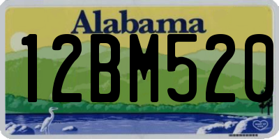 AL license plate 12BM520