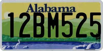 AL license plate 12BM525