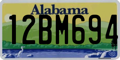 AL license plate 12BM694