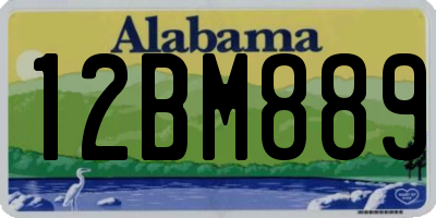 AL license plate 12BM889