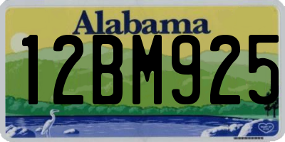 AL license plate 12BM925