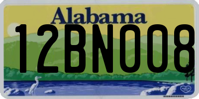 AL license plate 12BN008