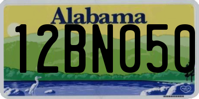 AL license plate 12BN050