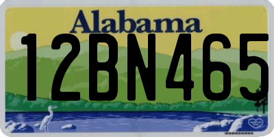 AL license plate 12BN465