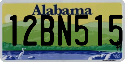 AL license plate 12BN515