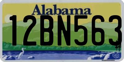 AL license plate 12BN563
