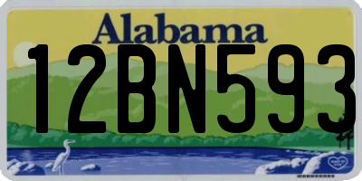 AL license plate 12BN593