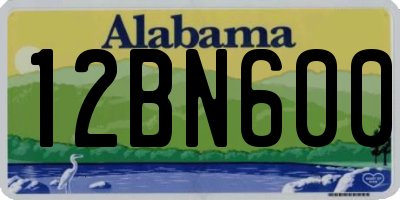 AL license plate 12BN600