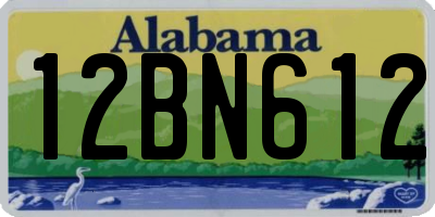 AL license plate 12BN612