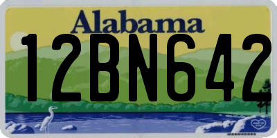 AL license plate 12BN642