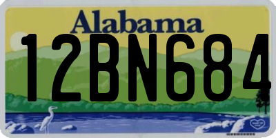 AL license plate 12BN684