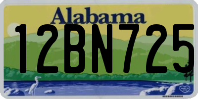 AL license plate 12BN725