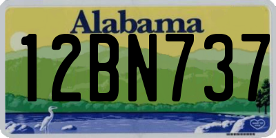 AL license plate 12BN737