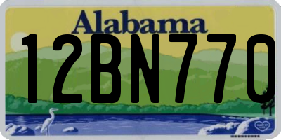AL license plate 12BN770