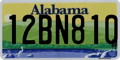 AL license plate 12BN810