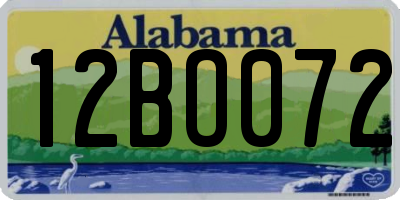 AL license plate 12BO072