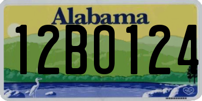 AL license plate 12BO124