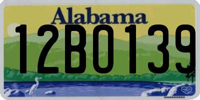 AL license plate 12BO139