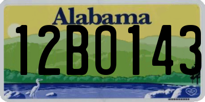 AL license plate 12BO143
