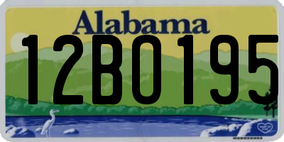 AL license plate 12BO195