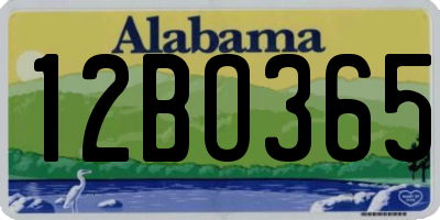 AL license plate 12BO365