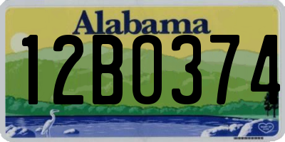 AL license plate 12BO374