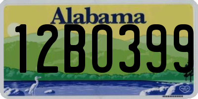 AL license plate 12BO399