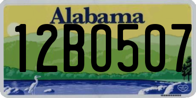 AL license plate 12BO507