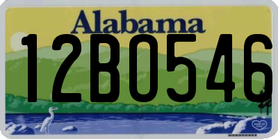 AL license plate 12BO546