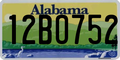 AL license plate 12BO752