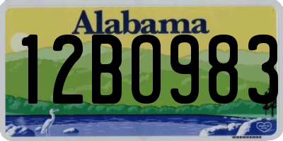 AL license plate 12BO983