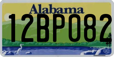 AL license plate 12BP082