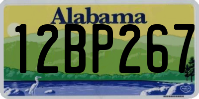 AL license plate 12BP267