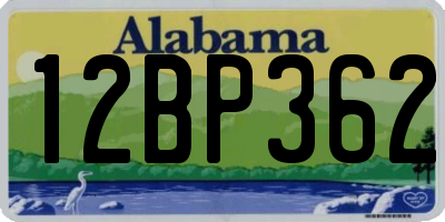 AL license plate 12BP362