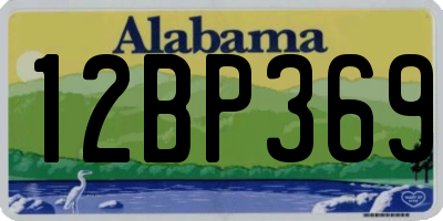 AL license plate 12BP369
