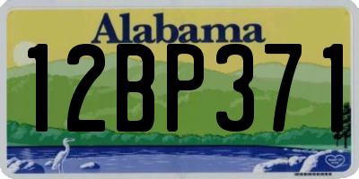 AL license plate 12BP371