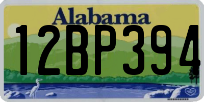 AL license plate 12BP394